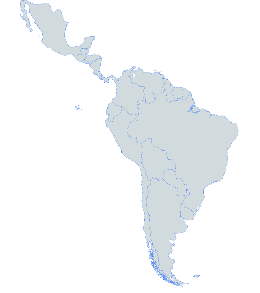 Latin Americ Map